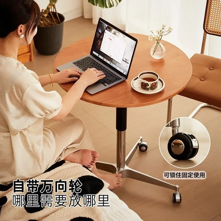 Lifting round  movable, balcony casual coffee   and chair combination, sofa side  living room