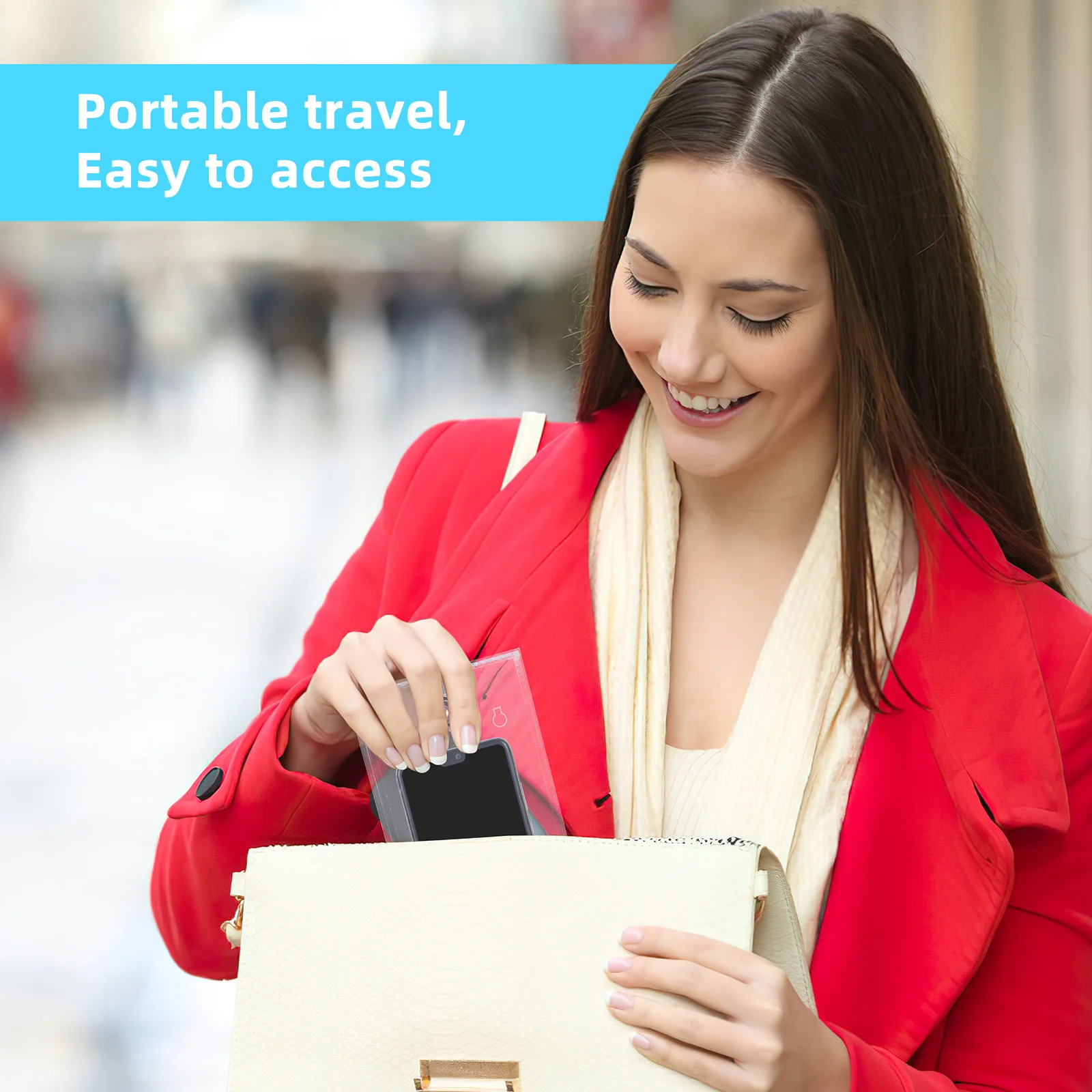 Transparent Storage Box Acrylic Phone Locker Cable Outlet Cover Emergency Calls Messages Strong Lightweight Fashionable Cell