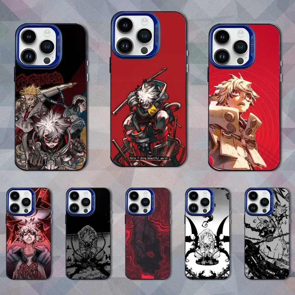 

Hot G-Gachiakuta Anime Phone Case For iPhone 16,15,14,13,12,11,Mini,Pro,SE,XS,MAX Blue Matte Silicone Cover