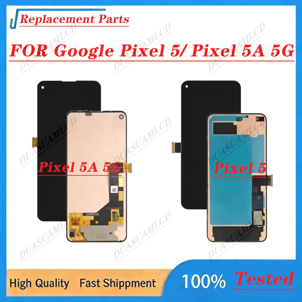 Brand New Original OLED/TFT Touch Screen Digitizer Full Display Assembly Replacement For Google Pixel 5 5A 5G Cell Phone Repats