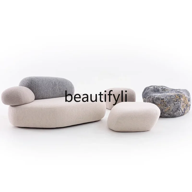 Cobble sofa creative minimalist designer special-shaped fabric clothing store module sofa