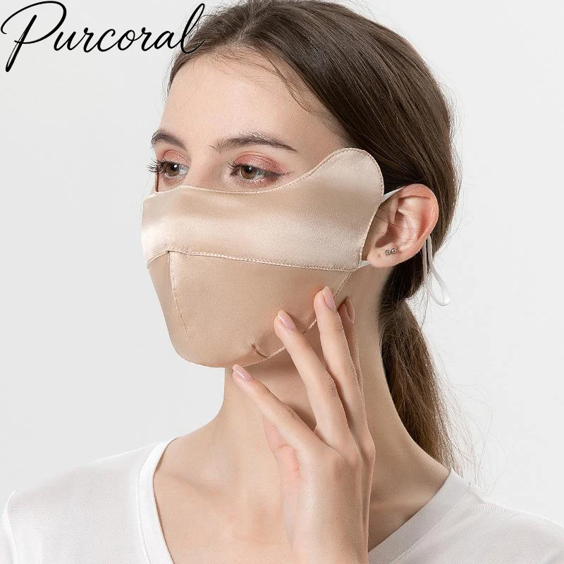 

Summer Silk Sun Protection Sunscreen Veil 2026 New Double-Layer Mulberry Silk UV-Resistant Three-Dimensional Design