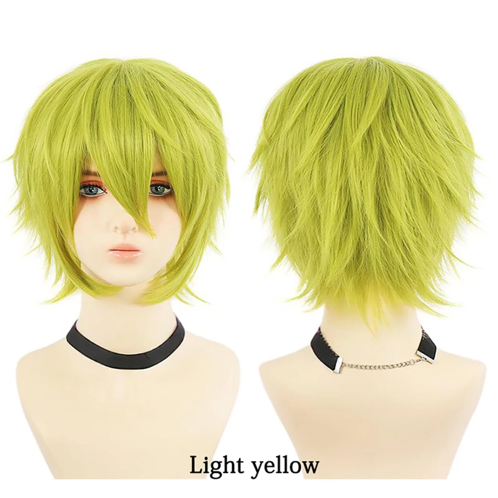 

12-Inch Fluffy Cosplay Synthetic Hair With Bangs, Suitable For Both Men And Women, Anime And Game Halloween Costume Lolita Wig