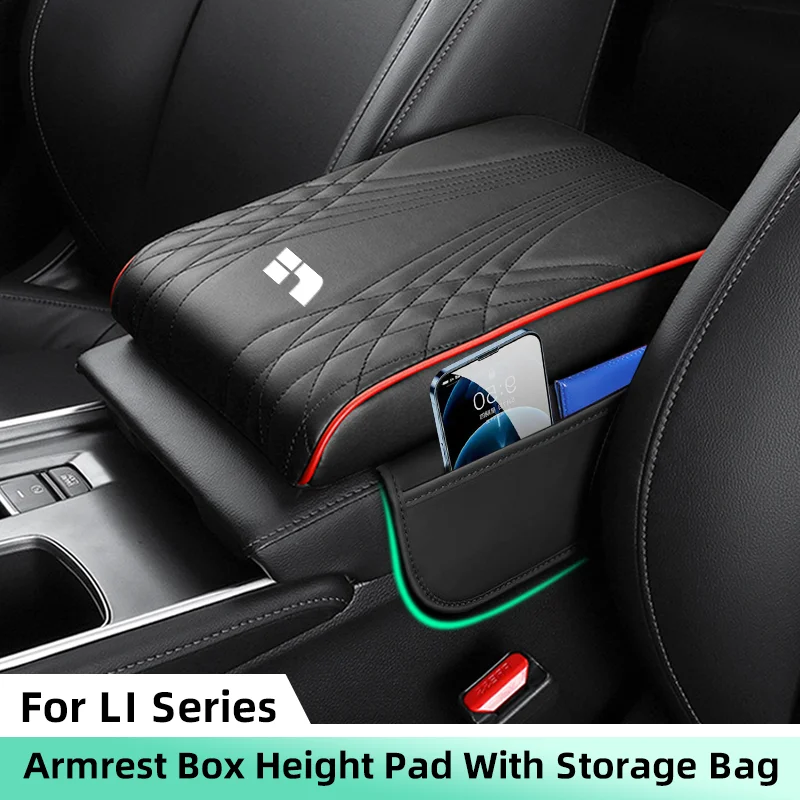 

Автомобильный подлокотник, кожаный губчатый коврик для LEADING IDEAL Li L6 L7 L8 L9 Mega M8, один центральный подлокотник, защитная подушка