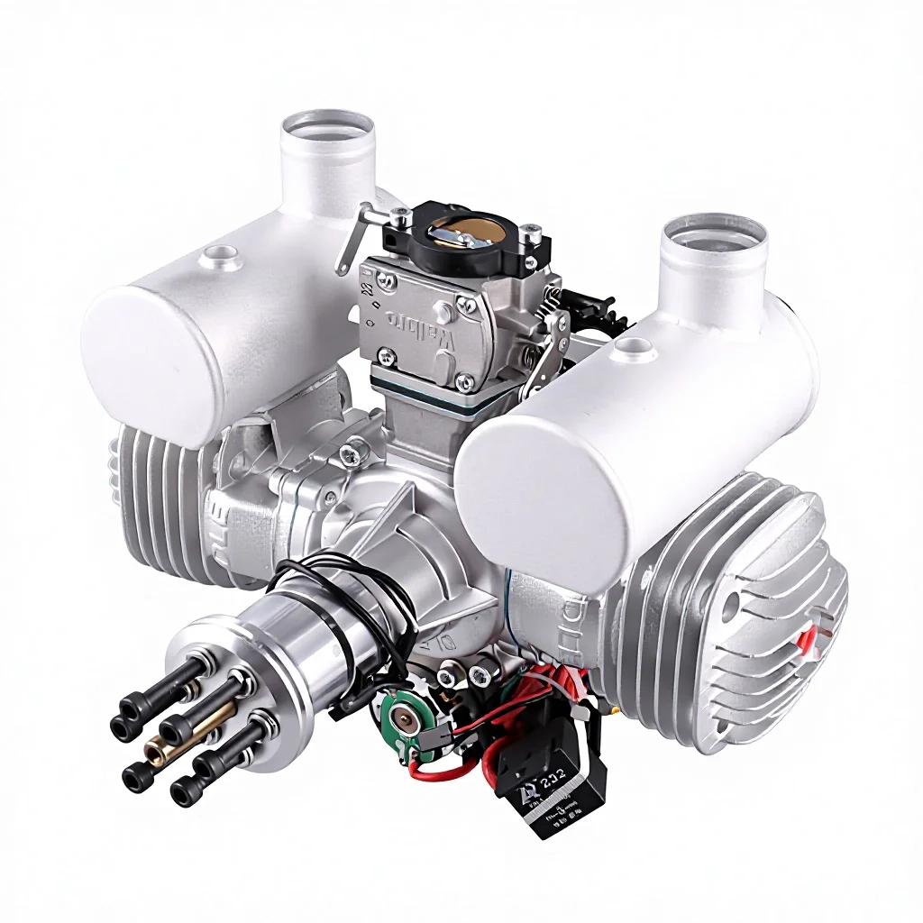 New DLE170 Electric Start Engine for Ultralight Powered Parachute UAV,   Twin-cylinder Air-cooled Engine