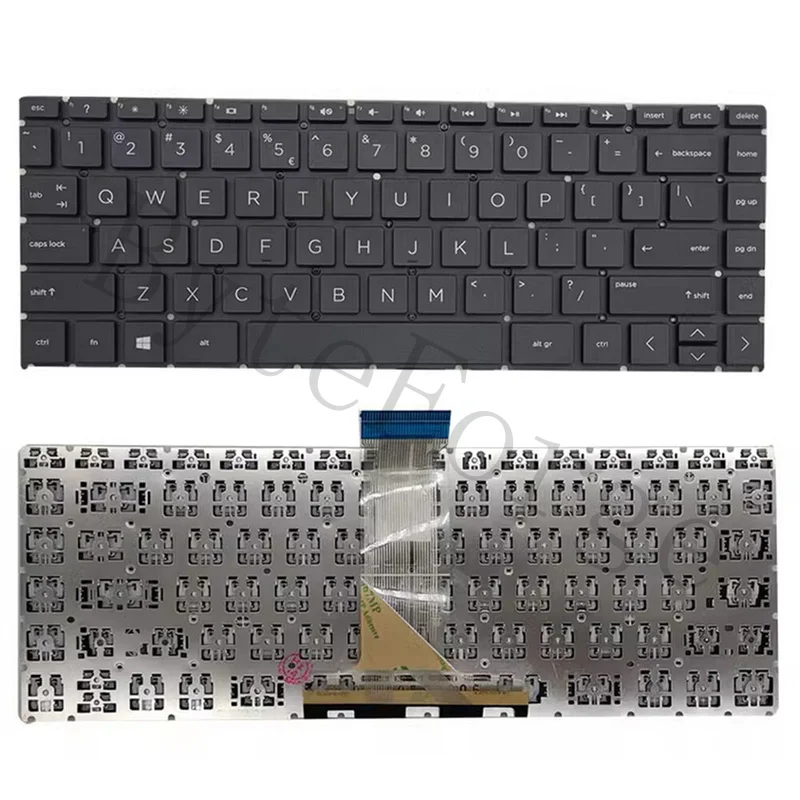 OEM Replacement  FOR HP stream14 14-DS 14-CB TPN-Q224 TPN-Q183 Laptop Keyboard Replacement Black