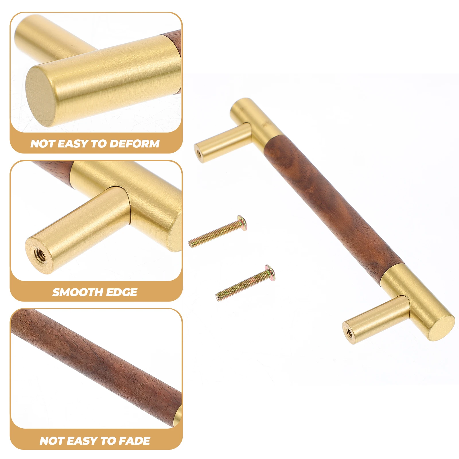 

Brass Handle Furniture Cabinet Knobs Closet Pulls Cupboard Hardware Wardrobe Door Handle Closet Pulls Install Smooth