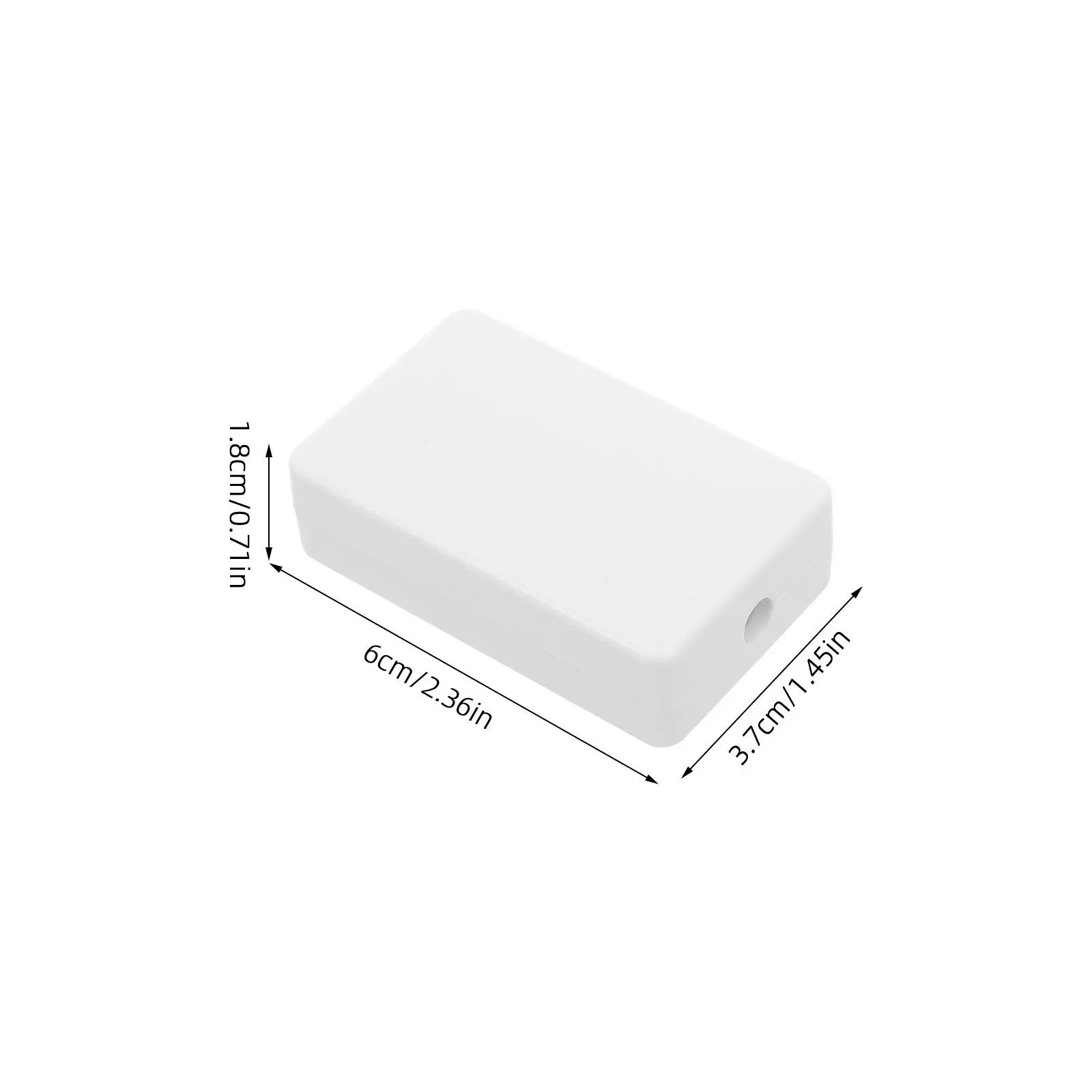 10Pcs White Plastic Junction Box for LED Controller Wiring Wire Pass-Through Enclosure Cable Organizer Box Small Electronics