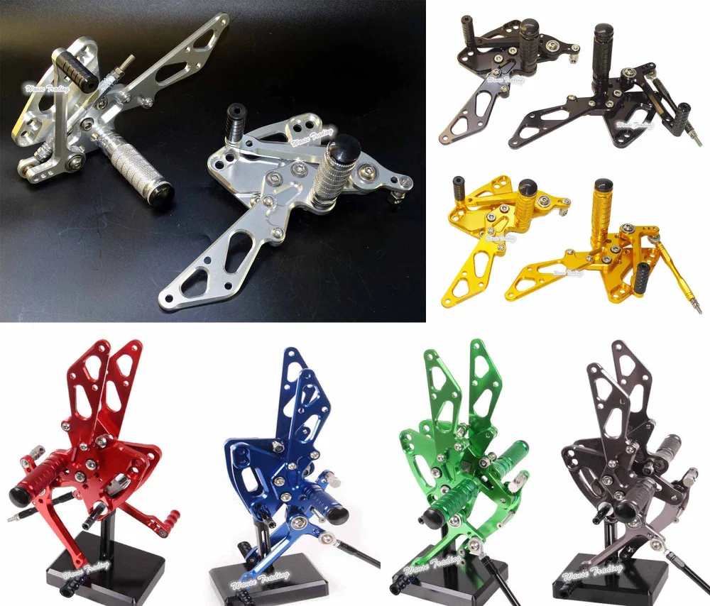 Sale CNC Aluminium Adjustable Rider Rear Sets Rearset Footrest Foot Rest Pegs For KAWASAKI Z1000 2011 2012 2013 2014 2015 2016