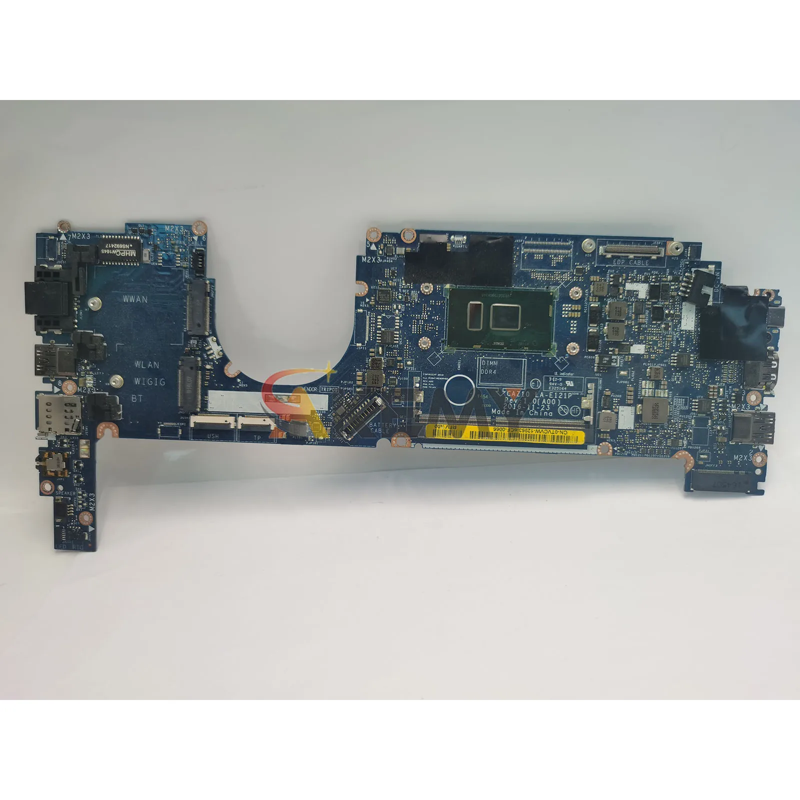 اللوحة الأم للكمبيوتر المحمول LA-E121P LA-E122P لـ Dell Latitude 7280 7380، 6/7th Gen I5 I7 CPU 0NYJY5 0R5YF6 100% تم اختبارها بالكامل