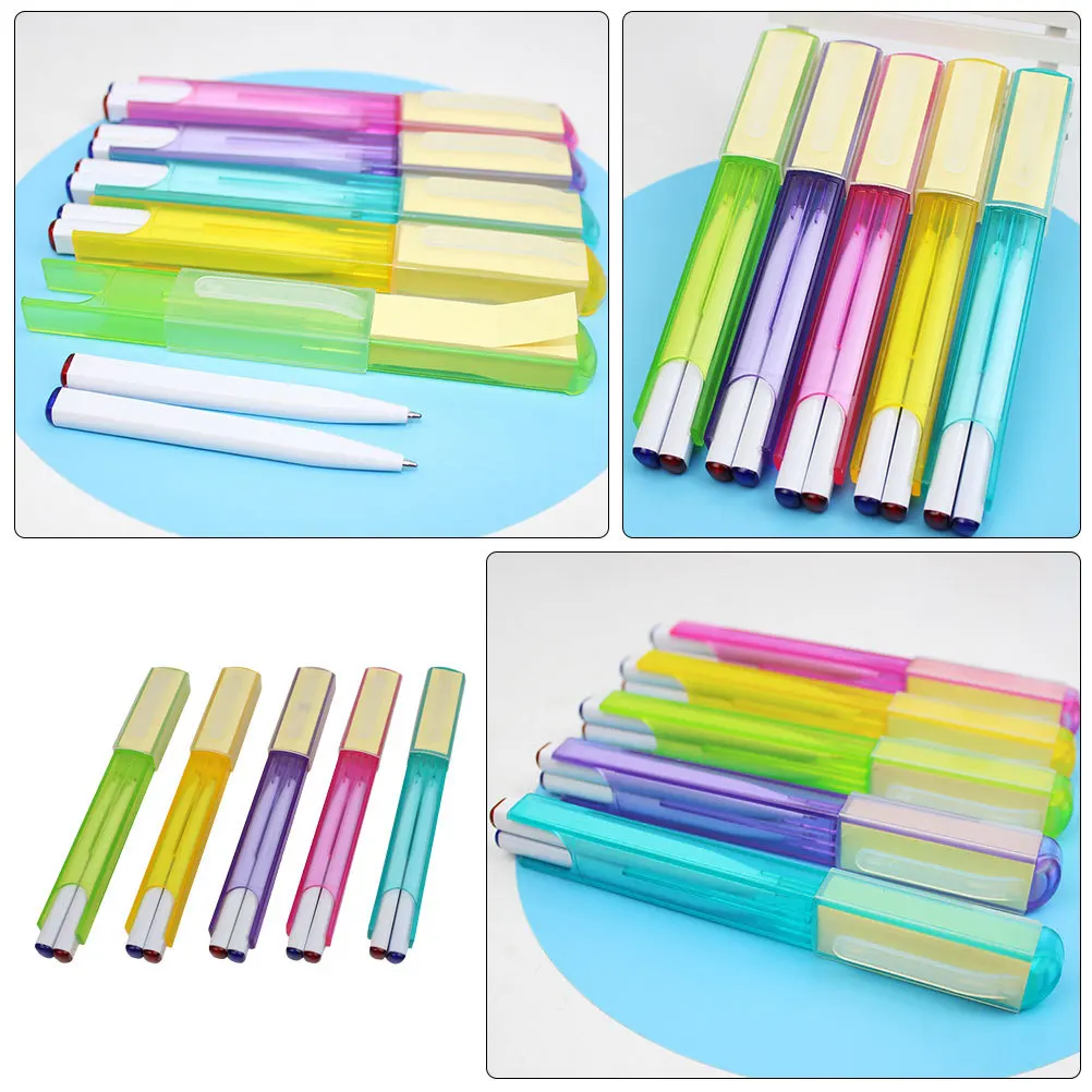 10 قطعة قلم حبر جاف مزدوج اللون طرف ناعم ناعم لمجلة دفتر مخطط تلوين أقلام الكتابة المكتبية للطلاب