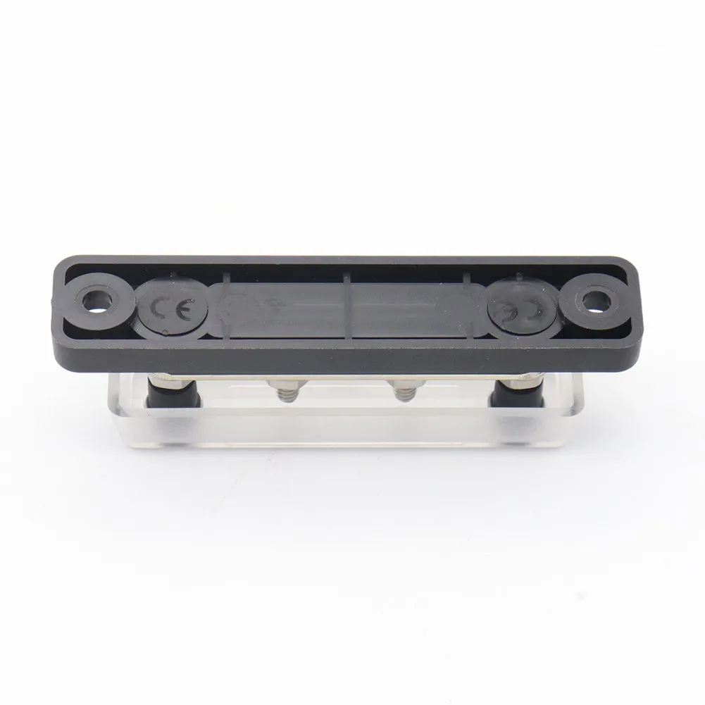 /4 /Way /Bus Bar Power Distribution Block 100A 48V DC With Transparent Cover For RV Marine /Truck /Junction /Terminal