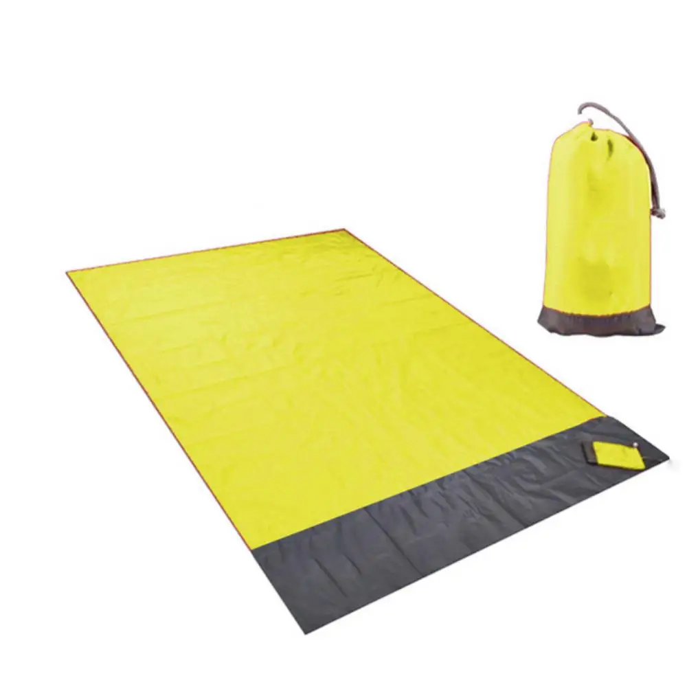 Waterproof Pocket Beach Blanket Folding Camping Mat Mattress Portable Lightweight Mat Outdoor Picnic Mat Sand Beach Mat