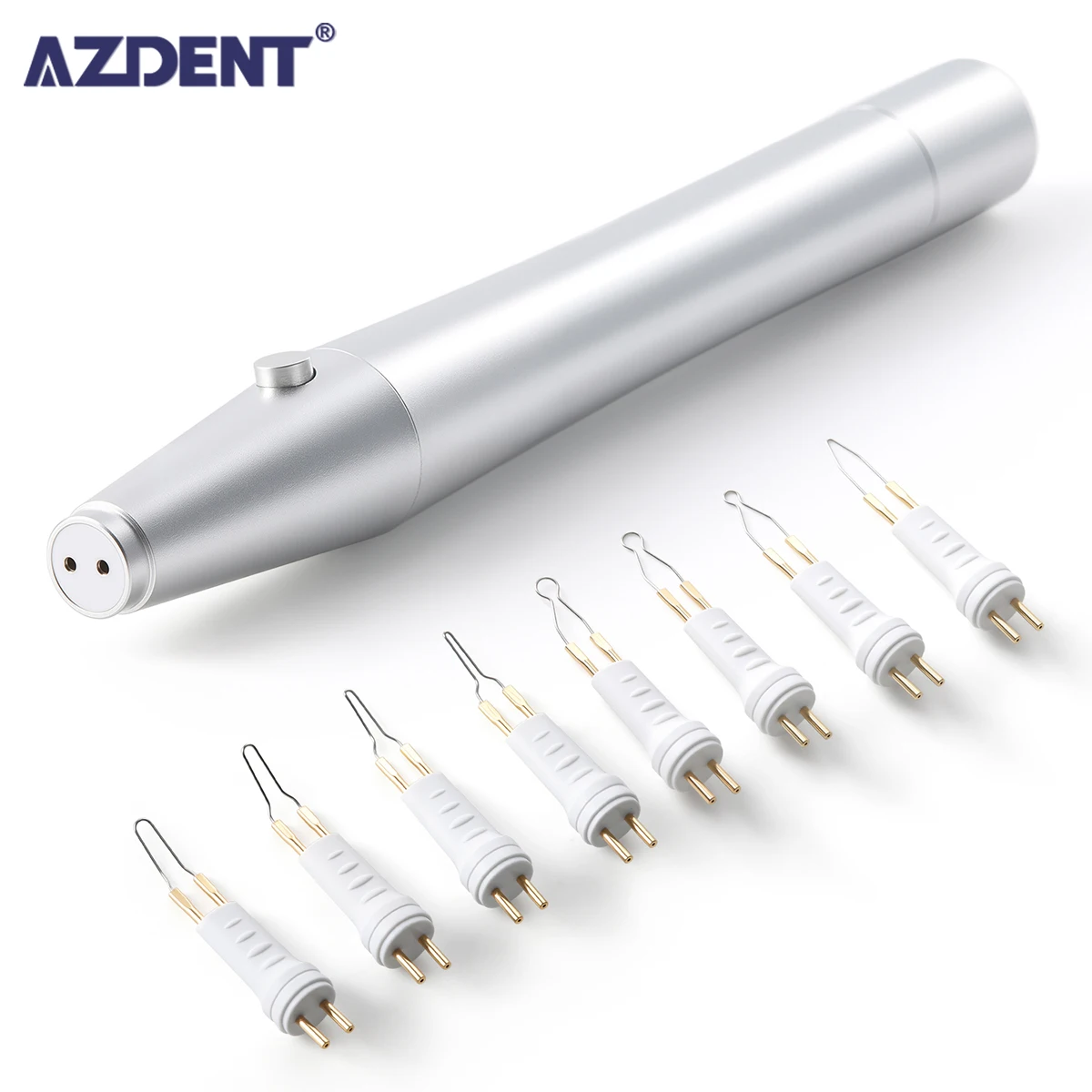 

AZDENT Dental Gutta Percha Cutting Devices Tooth Gum Cutter with 8 tips Metal Gutta-Percha Point Cutter