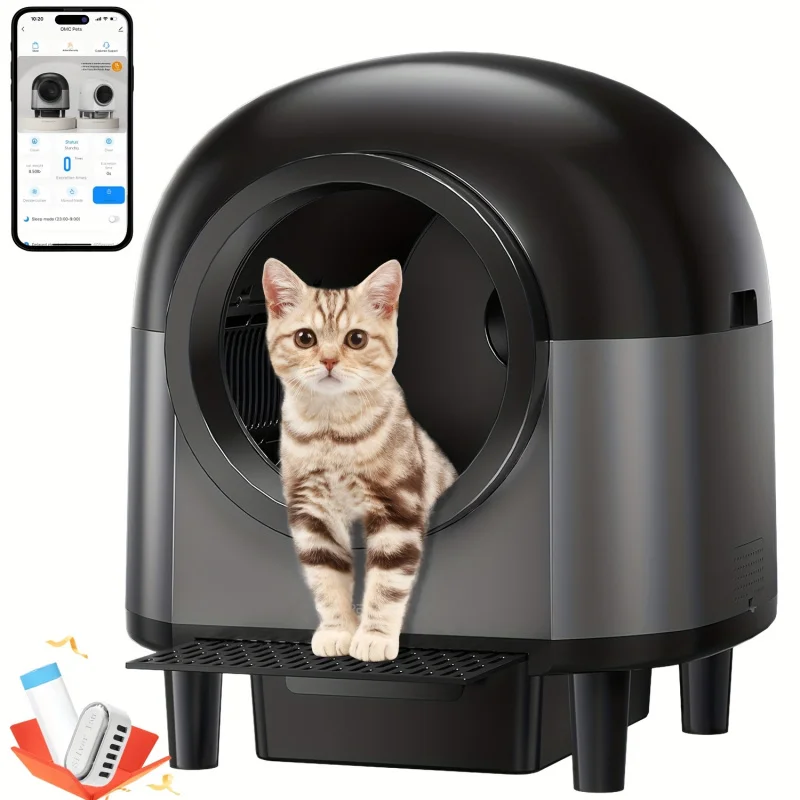 

Intelligent self-cleaning multi-litter box large automatic litter box bracket App odorless garbage disposal automatic cleaning