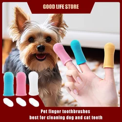 3pcs pet finger toothbrush Pet Products cat toothbrush for dog products teeth cleaning for small dogs and cats clean teeth Puppy