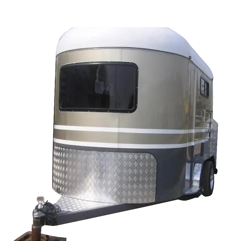 

Factory customized 2 horses angle load horse trailer with standard configuration