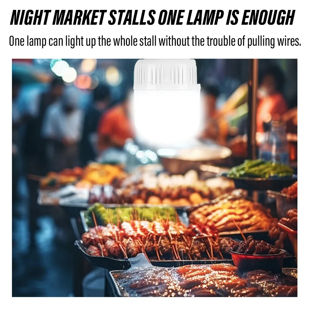 1-10 قطعة عالية الطاقة مصباح ليد المحمولة مصابيح خارجية USB قابلة للشحن مصباح الطوارئ التخييم شواء مصباح كشاف لمبة الطوارئ #2