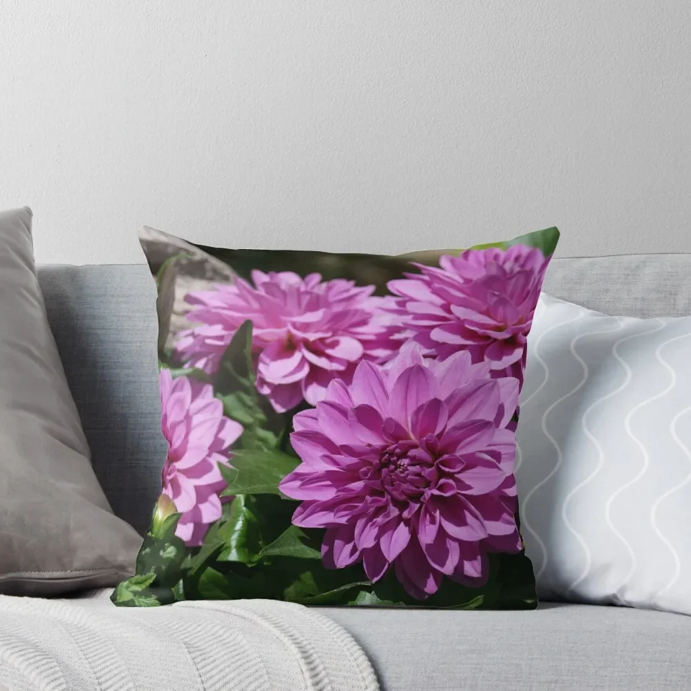 Hypnotic Lavender Dahlias Throw Pillow New year pillow cover luxury Sofa Cushions Covers Cushion Child pillow