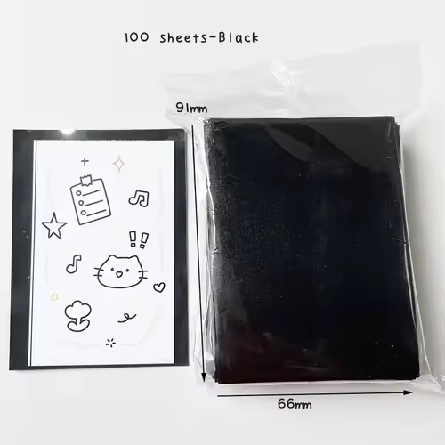 Sharkbang 50pcs/Lot Holo Card Sleeves 61x91mm 20C Macaron Color Kpop Holder For Postcards Films Game Cards Photocard Protector - Image 7
