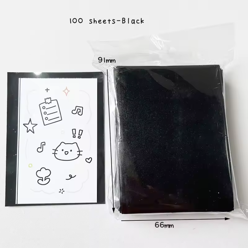 Sharkbang 50pcs/Lot Holo Card Sleeves 61x91mm 20C Macaron Color Kpop Holder For Postcards Films Game Cards Photocard Protector - Image 7