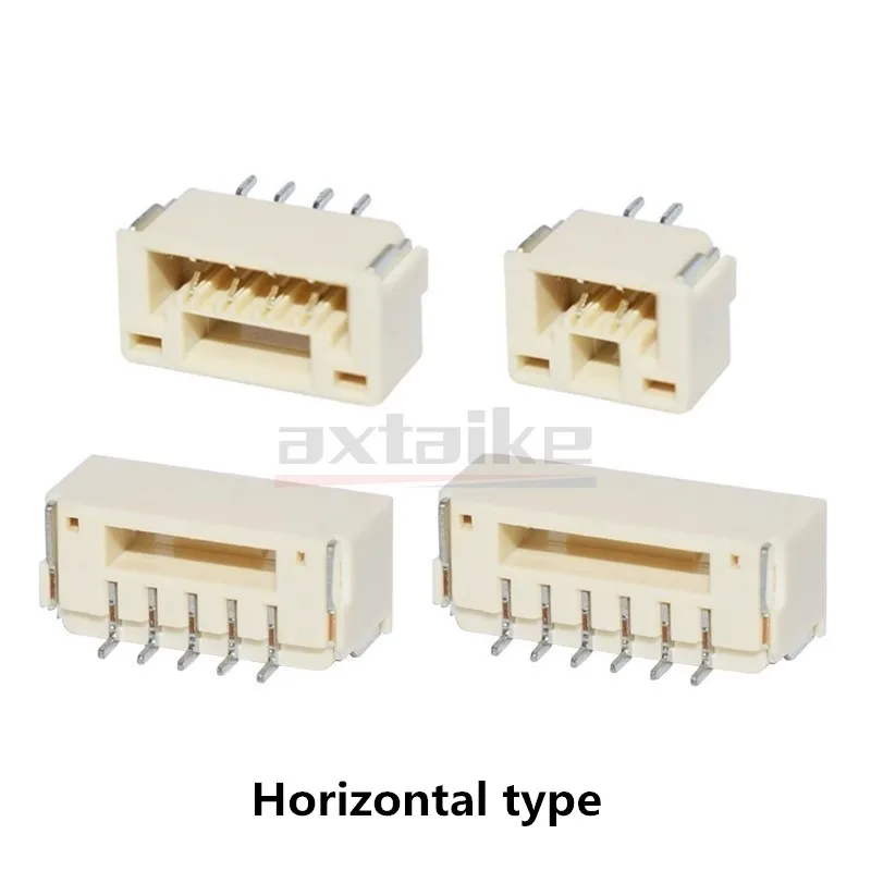 50Pcs GH1.25mm With Lock Connector Socket Pin Header Vertical Horizontal Type MICRO JST Housing Terminal Block 2 3 4 5 6 7 8P IC