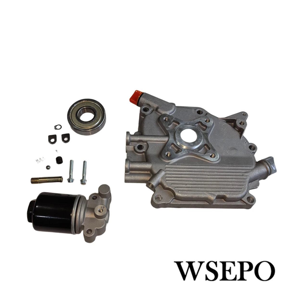 Crankcase Cover With Oil Filter Pump and Child Parts Assembly Kit For Performance GX200 Clone. 196CC 212CC Kart Gas Engine