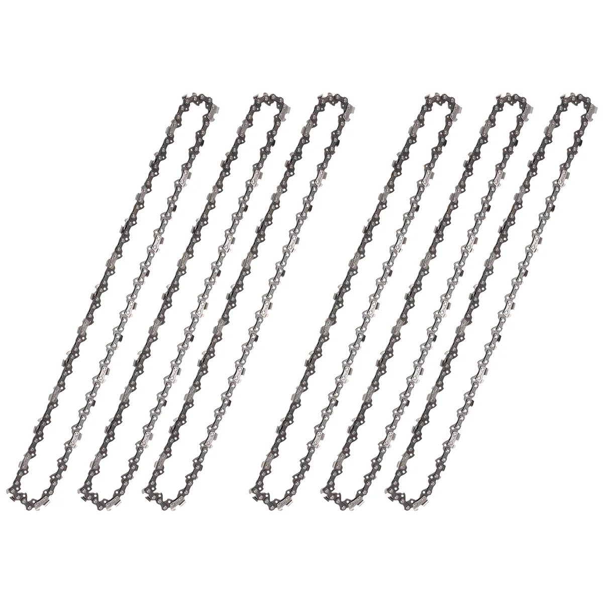 6PCS 14 Inch Metal Chainsaw Chain 3/8In LP Saw Chain 52 Electric Saw Accessory Replacement Chainsaw Saw Chain