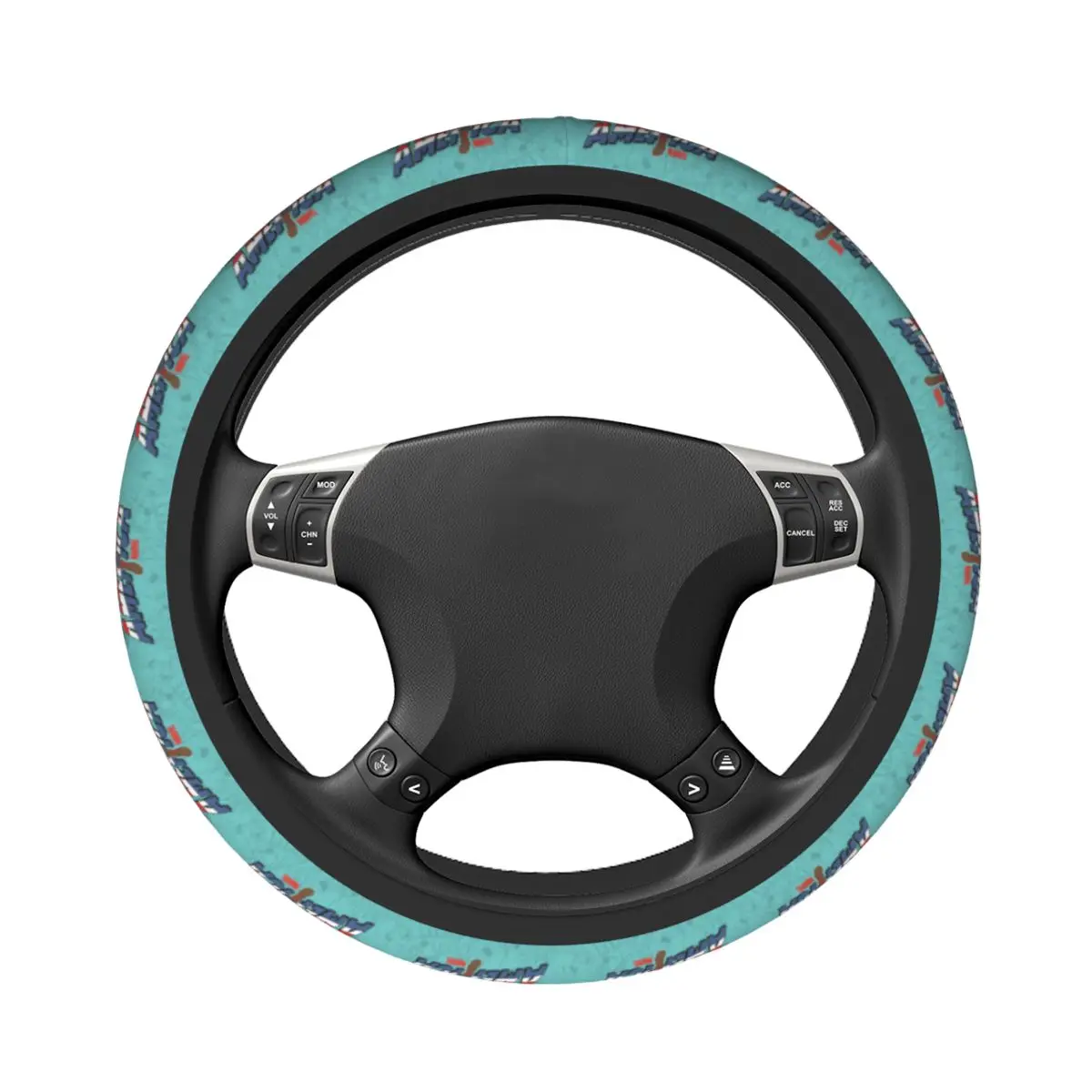 Lovely Captain America Steering Wheel Cover Anti-slip Steering Wheel Protector Universal Fit 15 inch Car Accessories