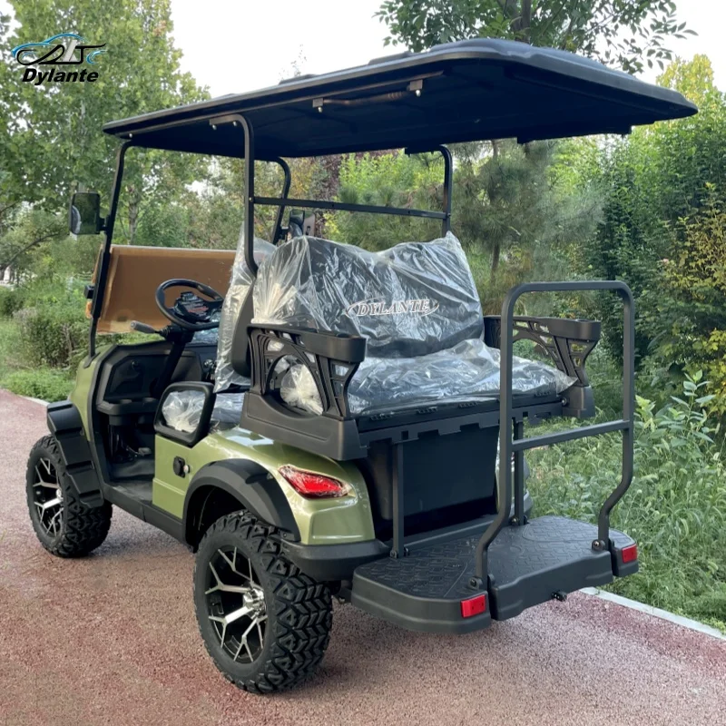 New Durable Street Legal Lithium Battery Golf Cart 72V 4 Seat Lift Stylish Electric Golf Cart 7500W Off-Road Hunting Cart