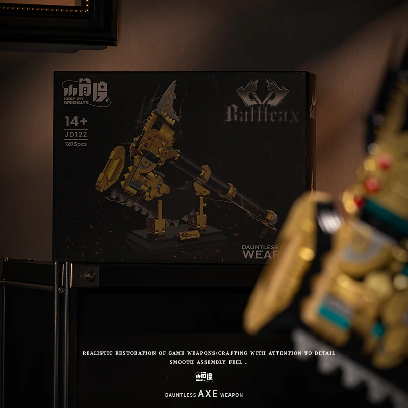 1206PCS 크리 에이 티브 배틀 도끼 모델 빌딩 블록 MOC 무기 조립 벽돌 장난감 어린이를위한 선물 어린이