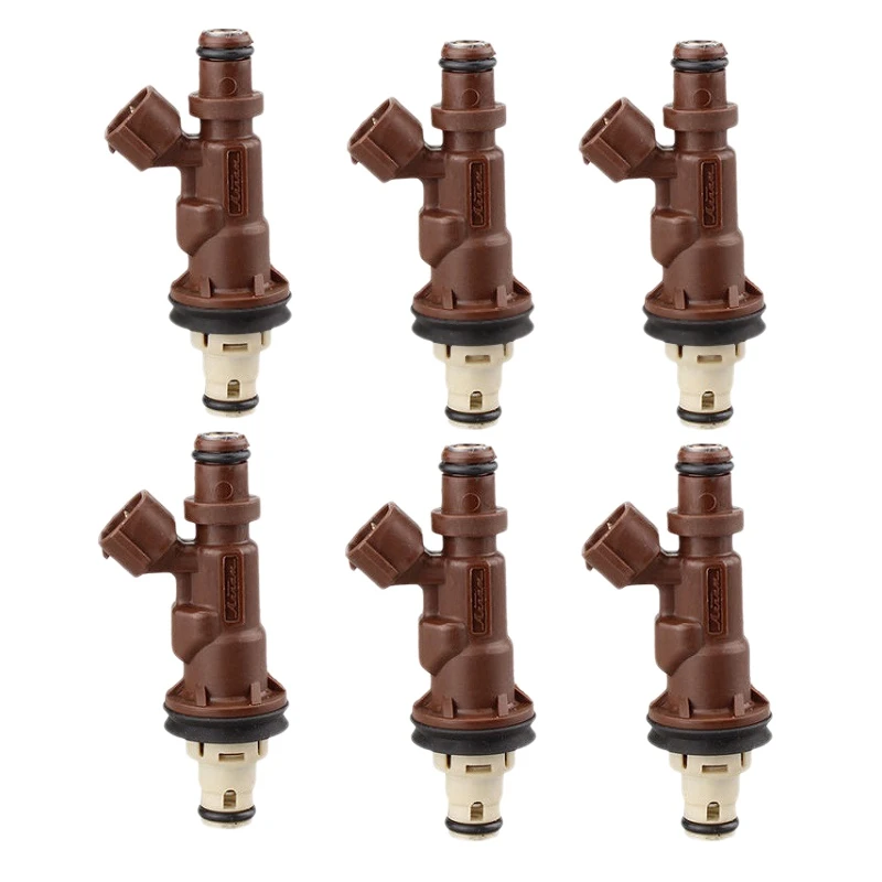 6Pcs Car Fuel Injector for Toyota Tacoma -Tundra 4Runner 3.4L V6 Number:23250-62040 23209-62040