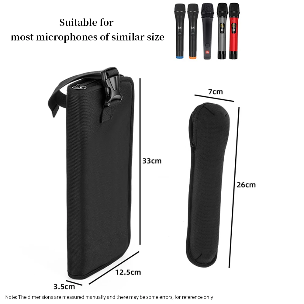 Microphone Storage Bag for JBL Partybox Encore Essential/110 Transmitter Bag Portable Bose S1 Pro K Song Travel Carrying Case
