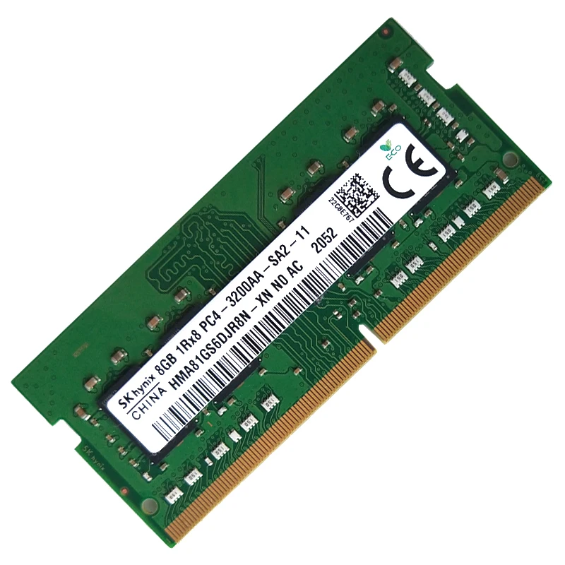 SK hynix-Mémoire pour ordinateur portable, mini-hôte, SODIMM, DDR4, 8 Go, 3200MHz, 1Rx8, 1Rx16, PC4-3200AA, 1.2V