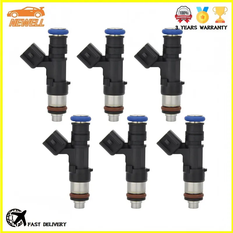 

6pcs 0280158067 5L2E9F593C1A CM5147 5L2Z9F593CB 4557875 LR00480 Fuel injector For Ford Mercury 2005-2011 Land Rover 4.0L V6