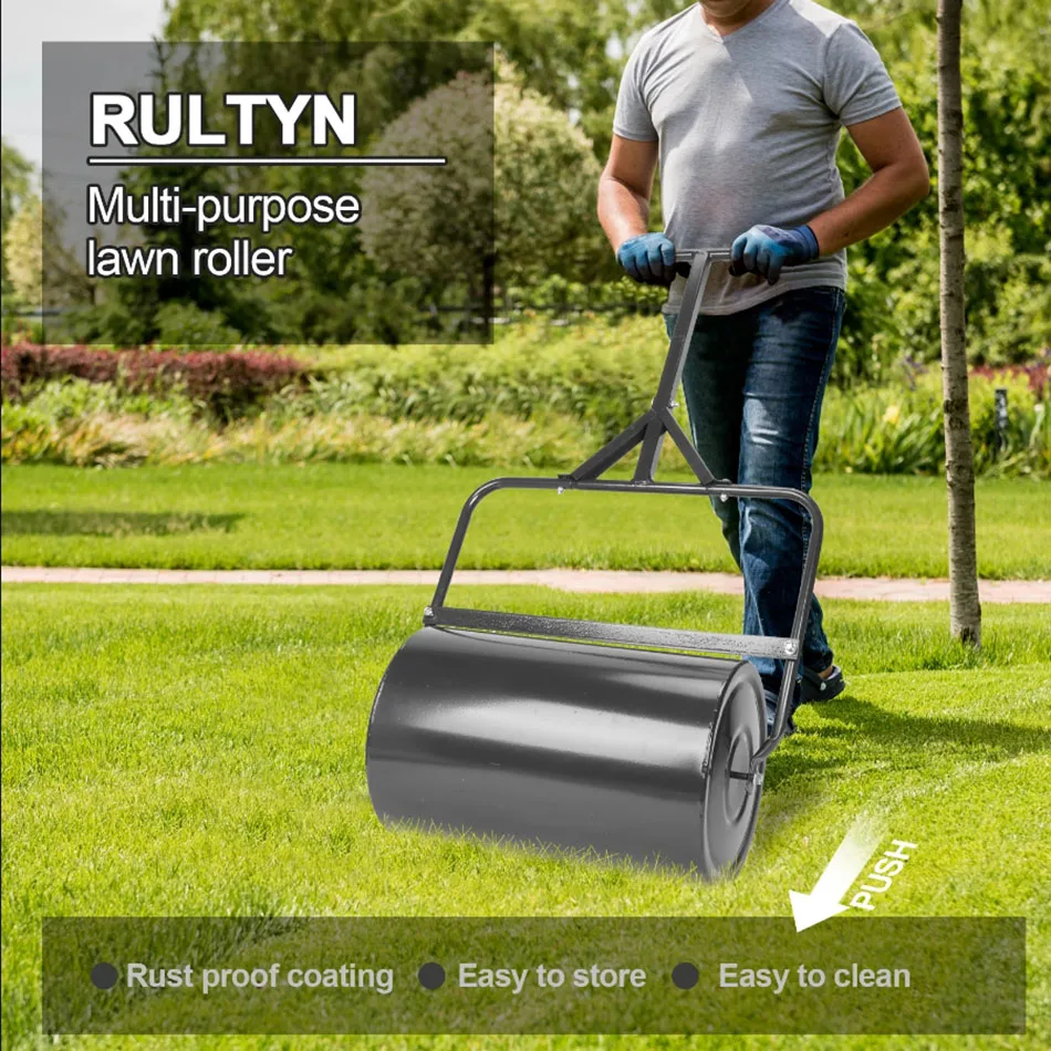 Hand Push Lawn Machine Lawn Roller Turf Tamping and Pressing Roller Washing Machine Lawn Roller Garden Turfing Greening