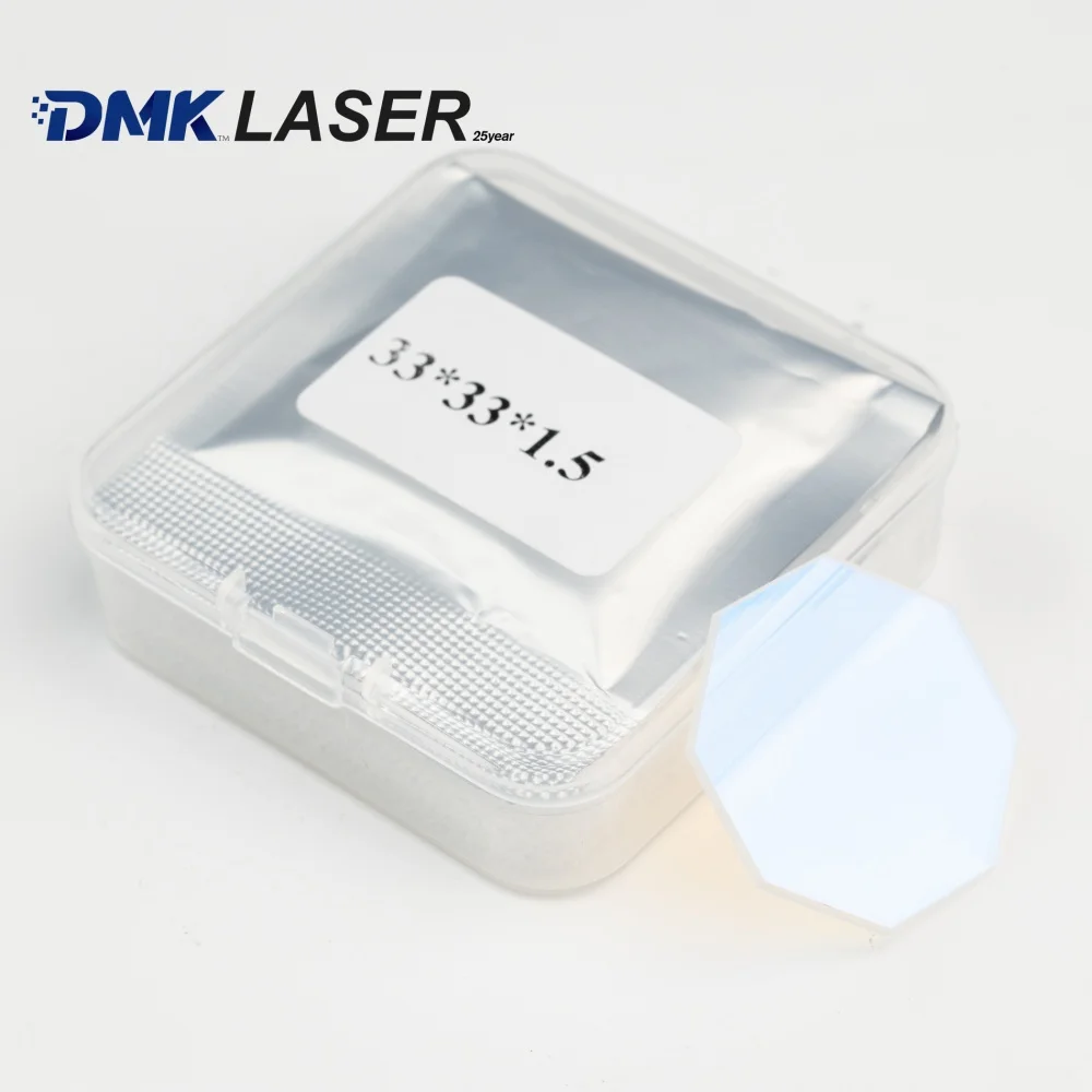 DMK AMADA Laser Protective Windows 33*33*1.5/33*33*1.65mm Octagonal Lenses 71570026 For AMADA Fiber Laser Cutting Machine