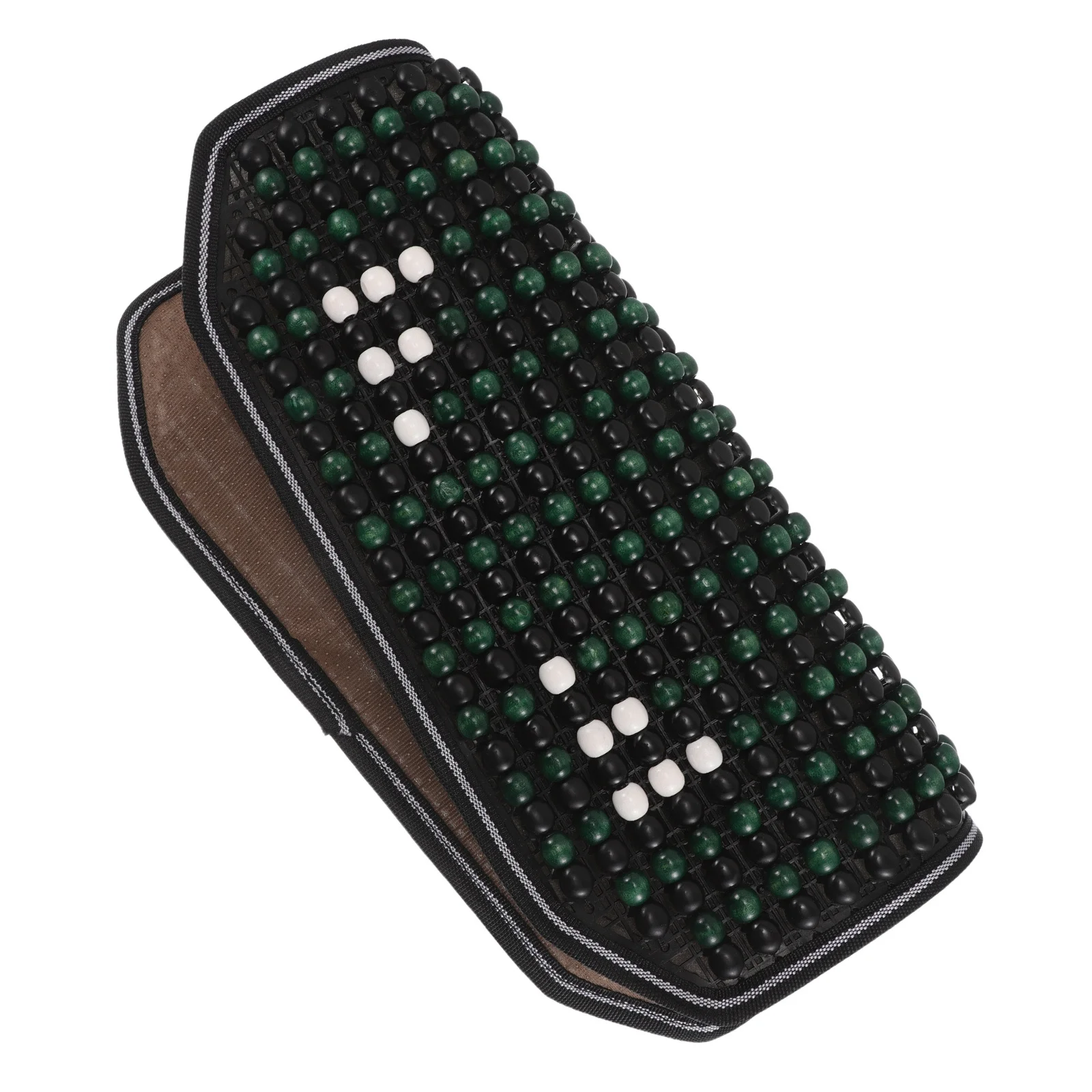 

Beaded Car Seat Cushion Set Natural Wood Beaded Non Slip Ergonomic Design All Season Breathable Driving Cushion Ventilated Car