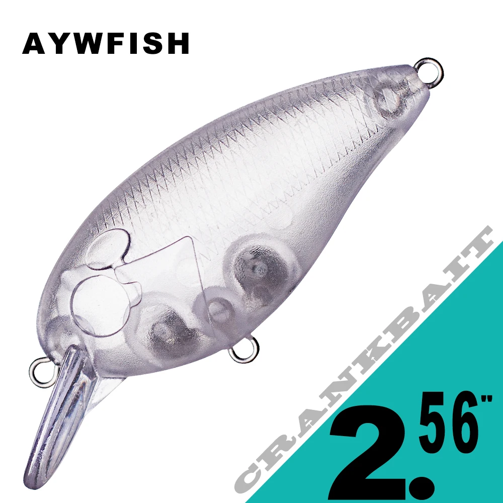 AYWFISH-طعوم كرنك عائمة غير مطلية ، غطاس كرنك ، طُعم صيد ، فراغات طعوم لصيد الأسماك تصنعها بنفسك ، طنا ، صغائر ، 10