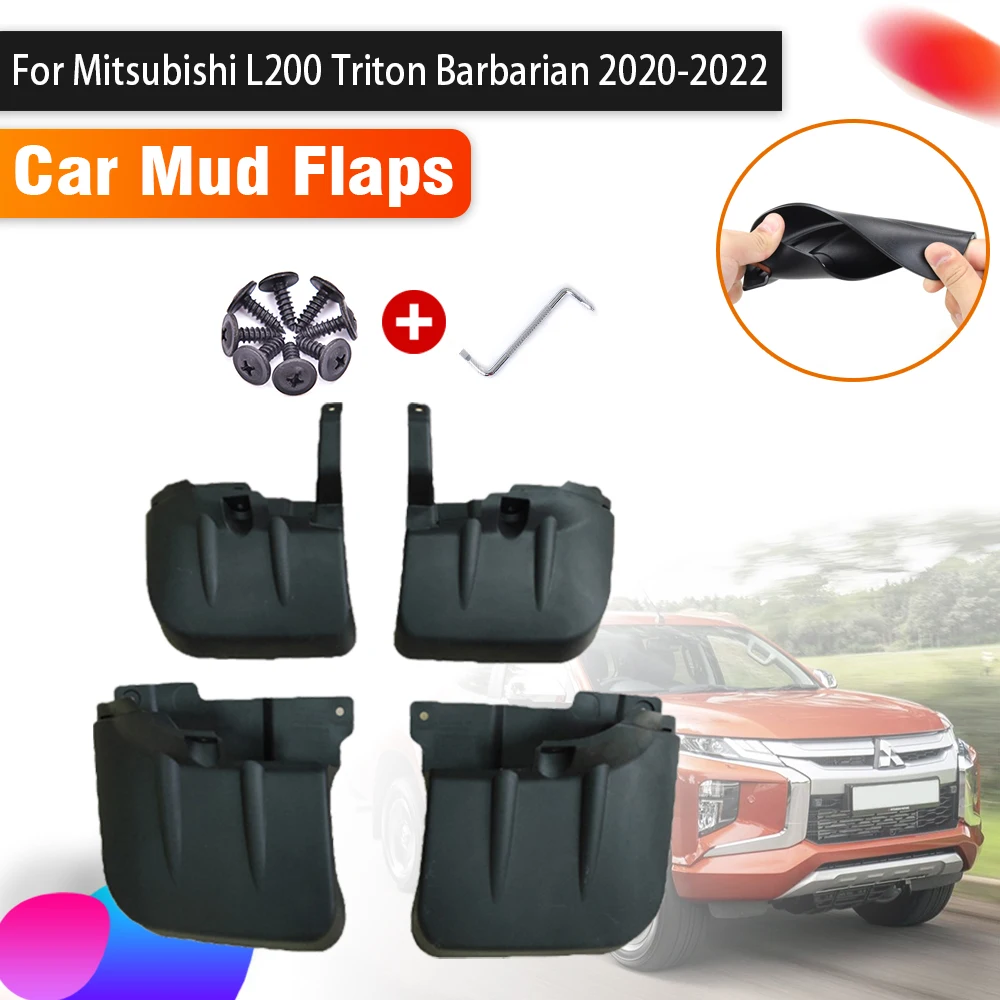 

Car Mudguards For Mitsubishi L200 Accessories 2022~2020 Auto 4X Mud Flaps Splash Guard Front Rear Fender Car Accessories Baffle