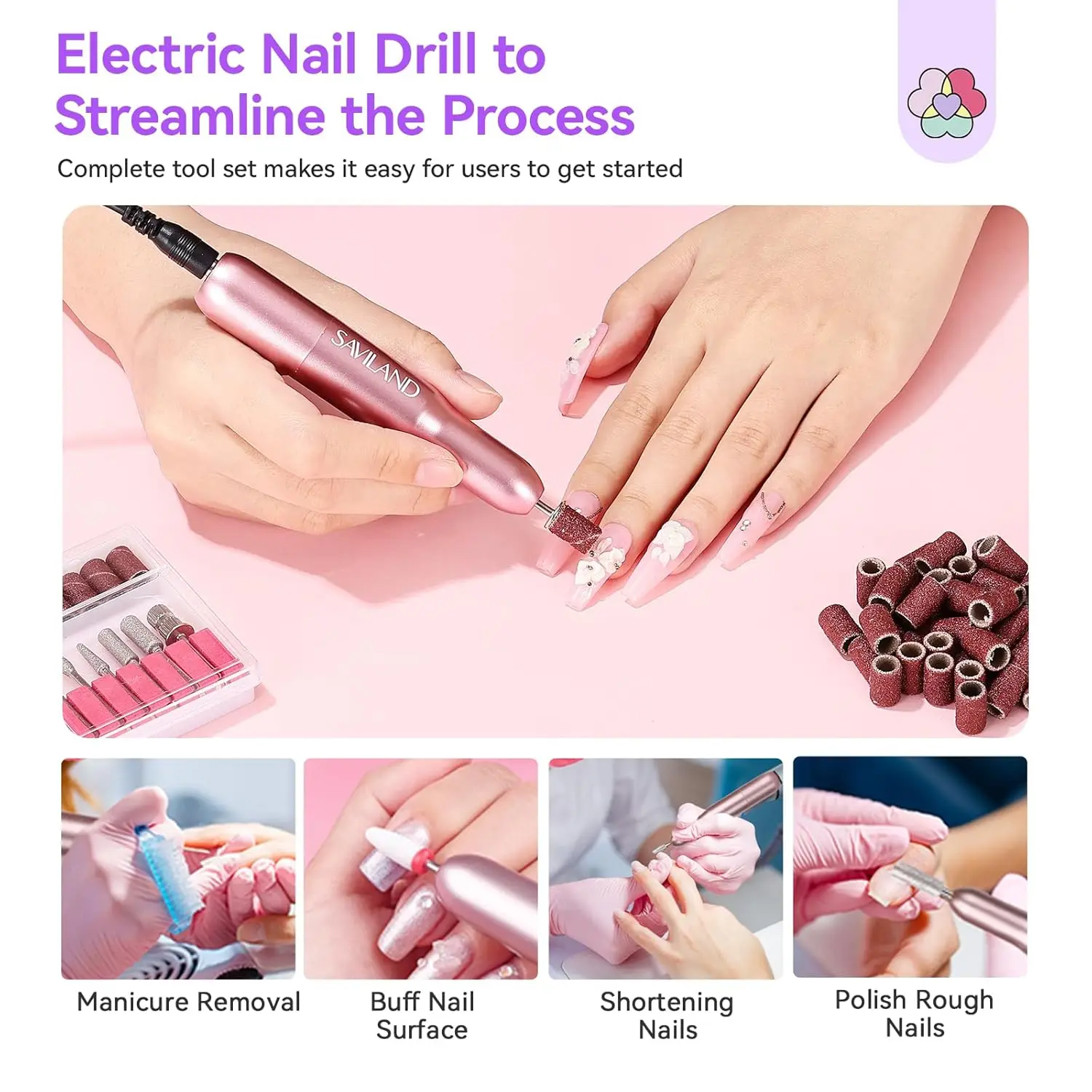 Complete Acrylic Nail Kit for Beginners: All-in-1 Set with Practice Finger, Drill, UV Light & Full Tools - Perfect Gift