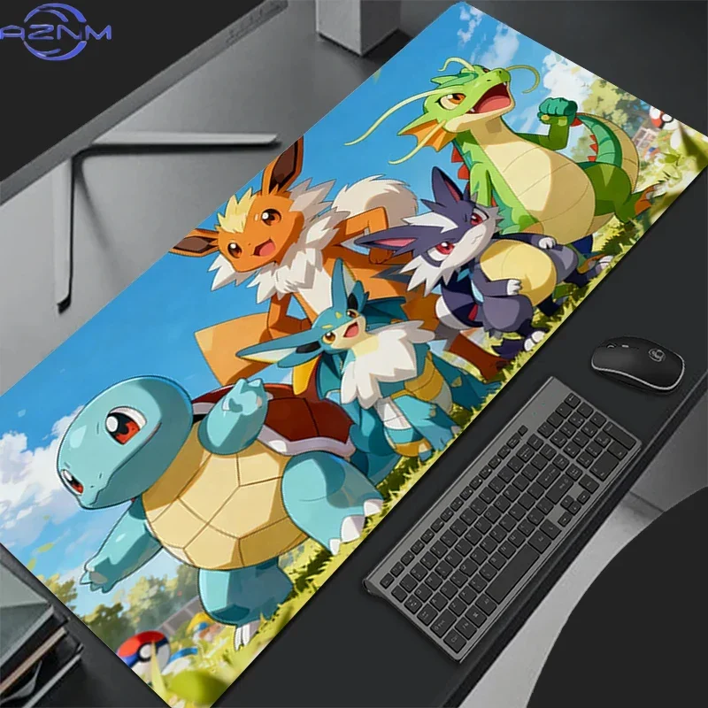 Anime Pokemon Pikachu Kawaii Big Mouse Pad Pc Speed For e-sports Players Laptop Computer Keyboard  Desk Mat Big Mousepad