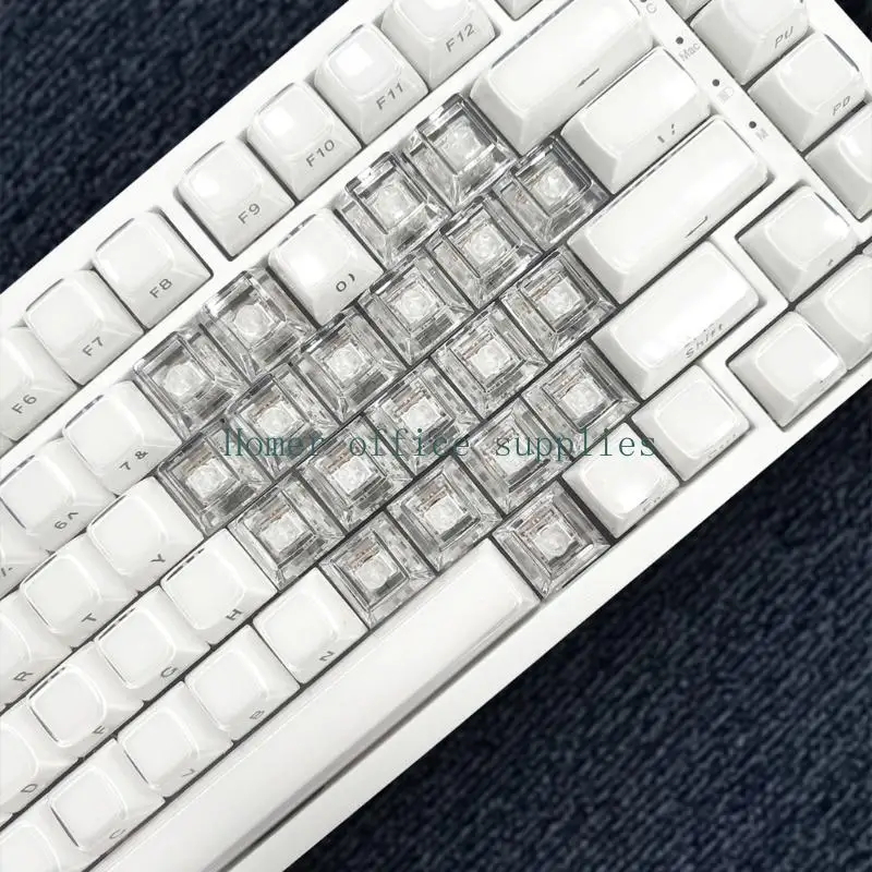 K43B 21 Backlit Transparents Keyboards Cap Portable Bag Original Profile For Night Use
