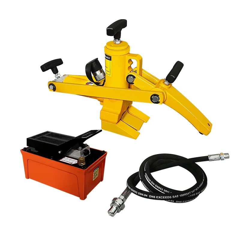 

SXLL Factory direct sales cheap pneumatic tire removal tool 10 tons manual pneumatic hydraulic tire bead crusher