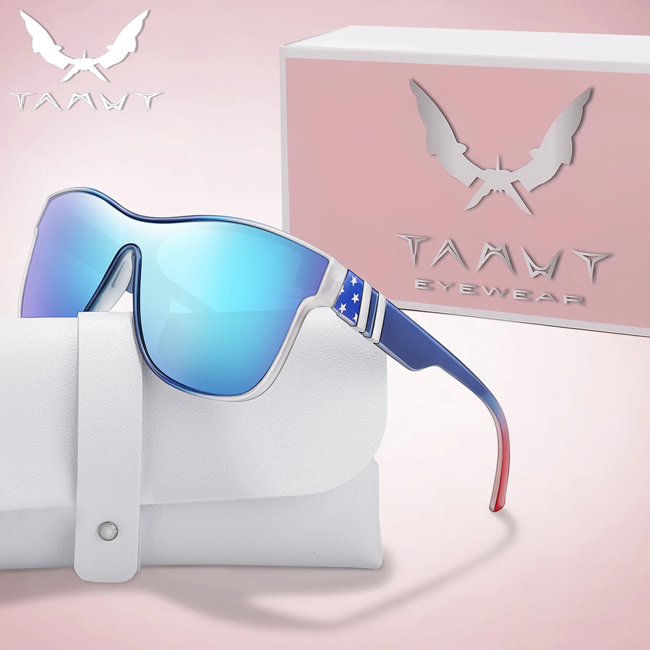 Unisex-Vintage-Mode-Sonnenbrille mit Etui, lässig, runde Farbtöne, Outfit, Shopping, Selfie, Party, Reisen, Strandbrille