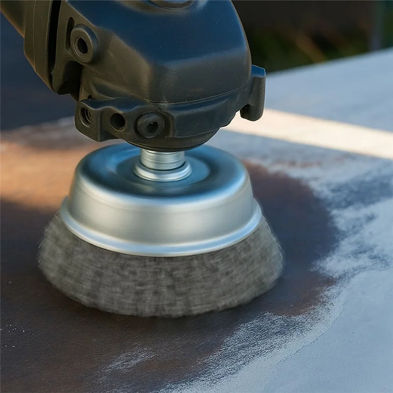 

A76X-10 шт. Проволочная щетка для дрели, шестигранный хвостовик 1/4 дюйма, проволочная щетка-сверло для очистки ржавчины, зачистки и абразива