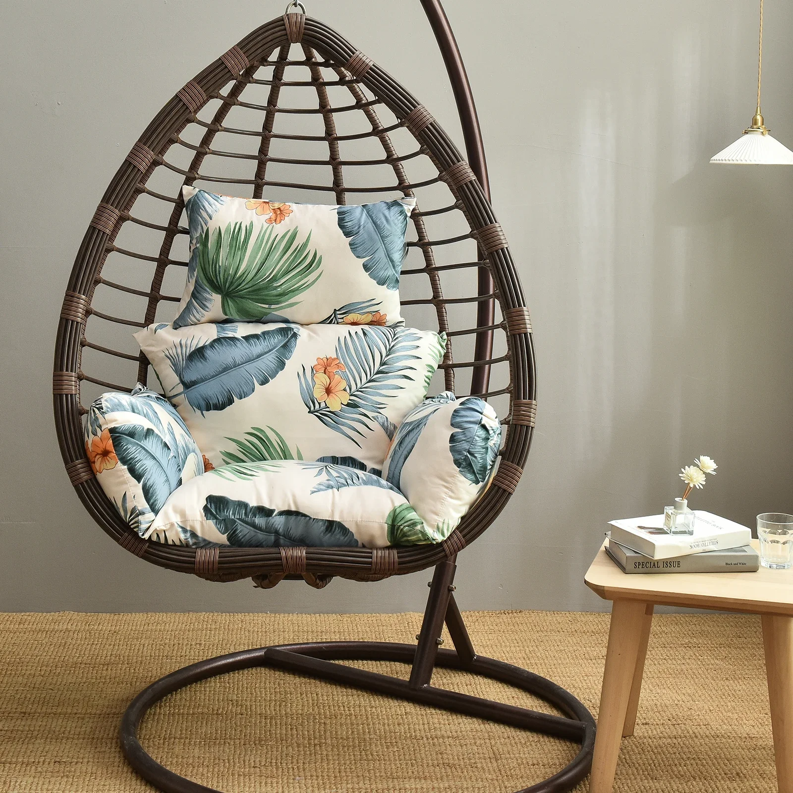 Hanging Chair Cushion Cushions for Hanging Egg  Washable Swing Cushion Thicken Patio Hanging Egg Chair Pad