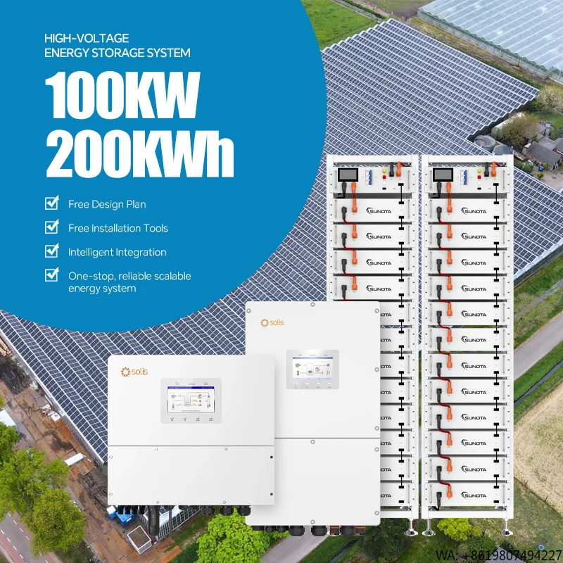 Good Price 100KW Solar Kits Off Grid Hybrid BESS Battery Energy Storage Solar Systems With 200KWH Lithium Battery Pack