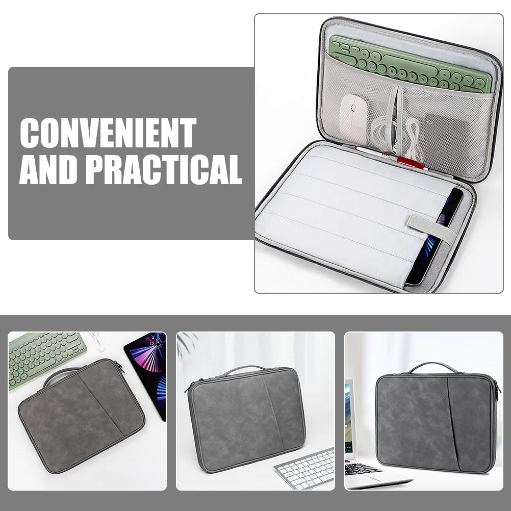

Tablet Laptop Bag Compact Lightweight Portable Computer Case For Women Sturdy Scratch Water Resistant Business Travel Handbag