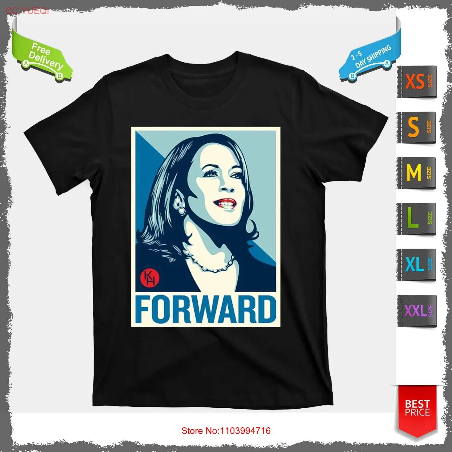 T Shirt Shepard Fairey Kamala Harris Forward T-Shirt For Men